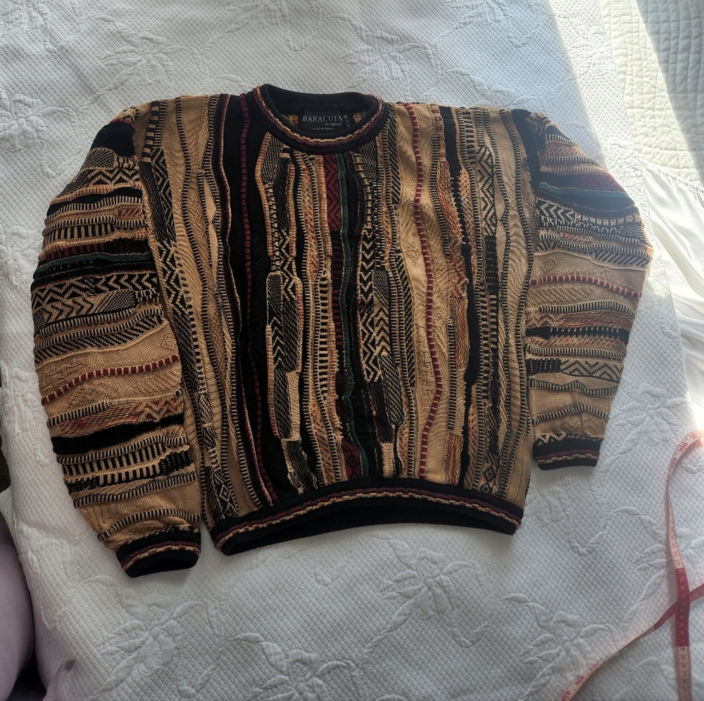 Baravelli Men's Multicolor Crewneck Sweater